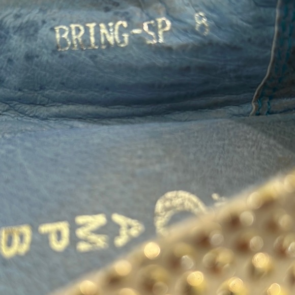 Jeffrey Campbell “Bring” Ivory & Metallic Gold Dot Chain Detail Ballet Flats - 8 - Picture 13 of 14